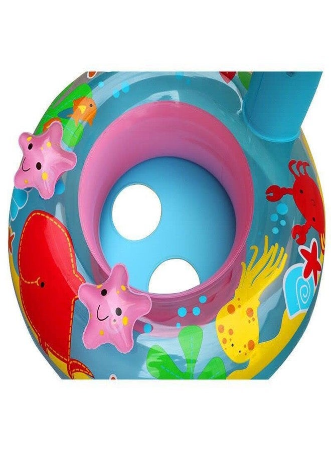 Drofail عوامة سباحة قابلة للنفخ للأطفال من دروفيل، بتصميم فطر كرتوني، مناسبة للسباحة والتنزه والسفر وحمامات السباحة وغيرها - عبوة من قطعة واحدة - Image 3